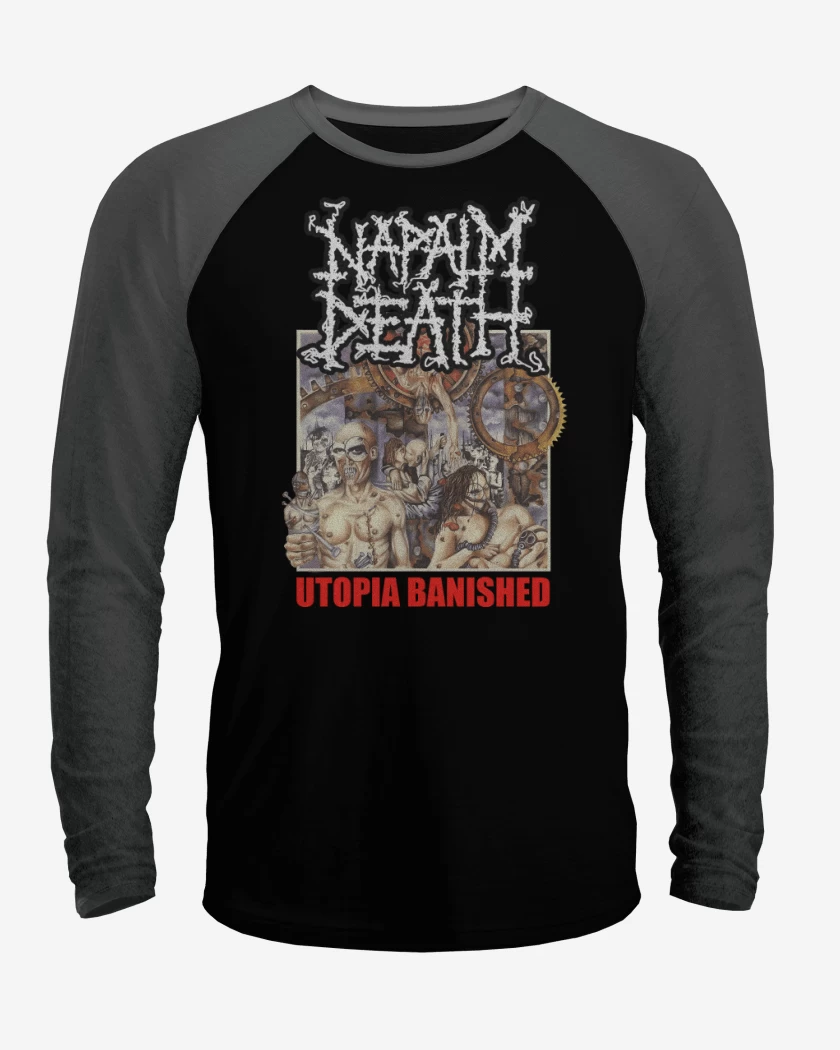 Polera Raglan Napalm Death Utopia Banished