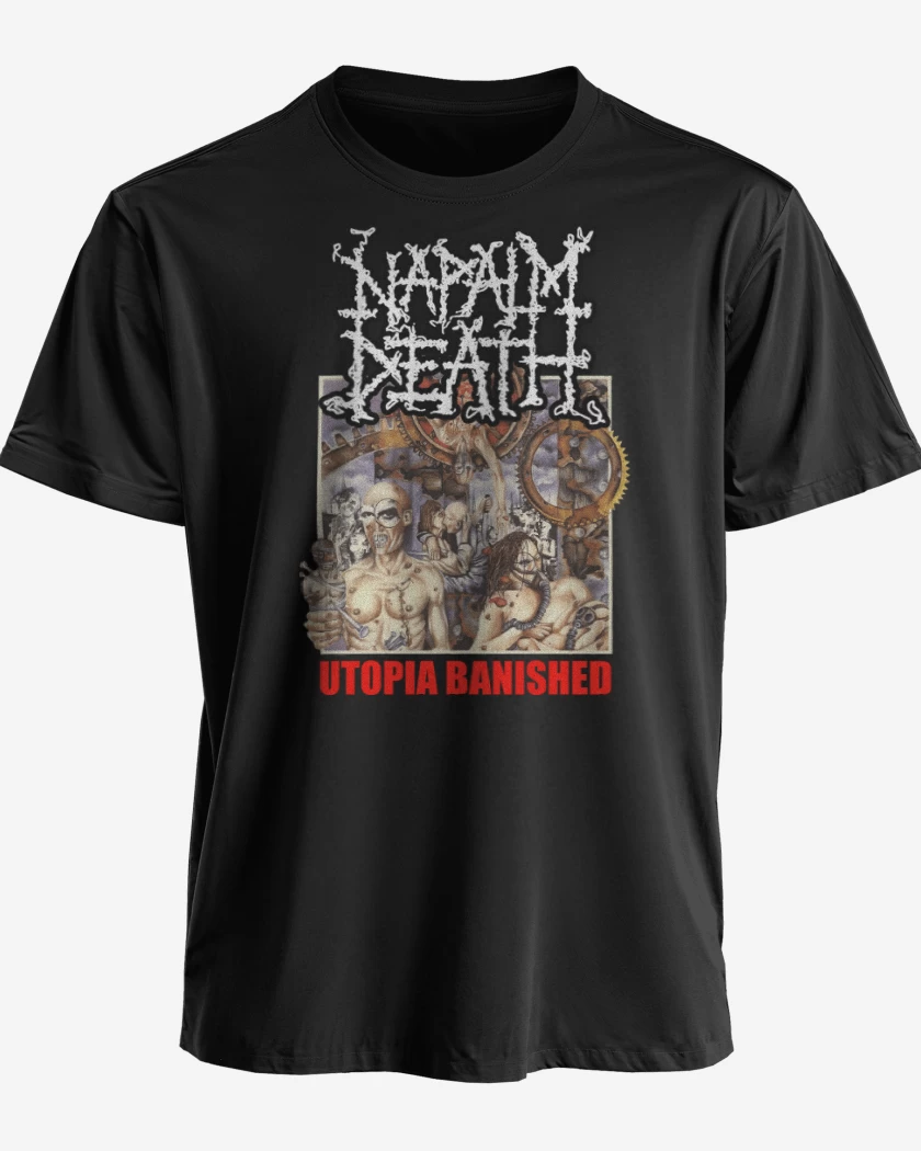 Polera premium Negro de Napalm Death Utopia Banished