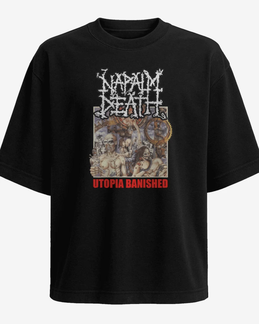 Polera Oversize Napalm Death Utopia Banished