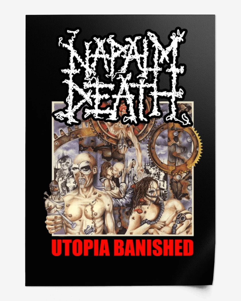Print Napalm Death Utopia Banished