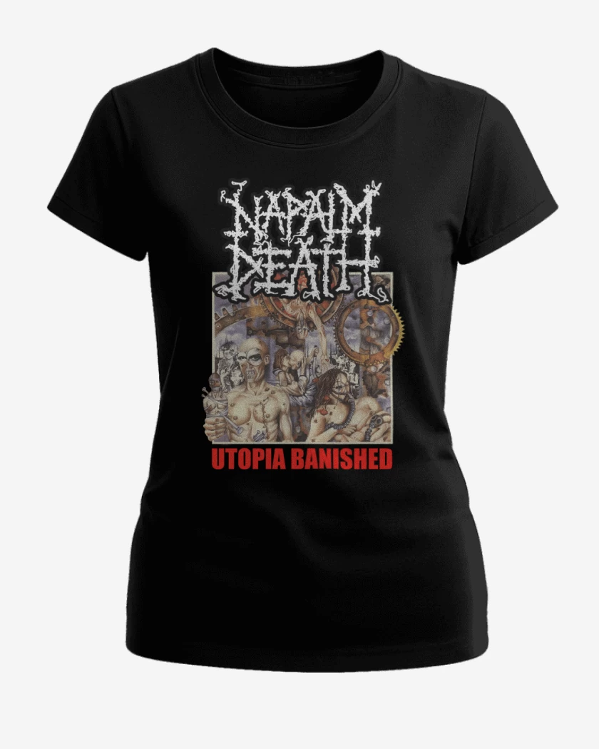 Polera de Mujer Negro de Napalm Death Utopia Banished