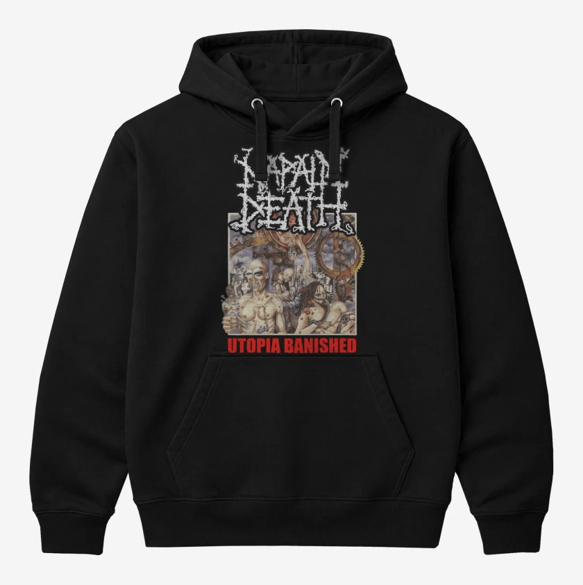 Polerón Canguro Negro de Napalm Death Utopia Banished