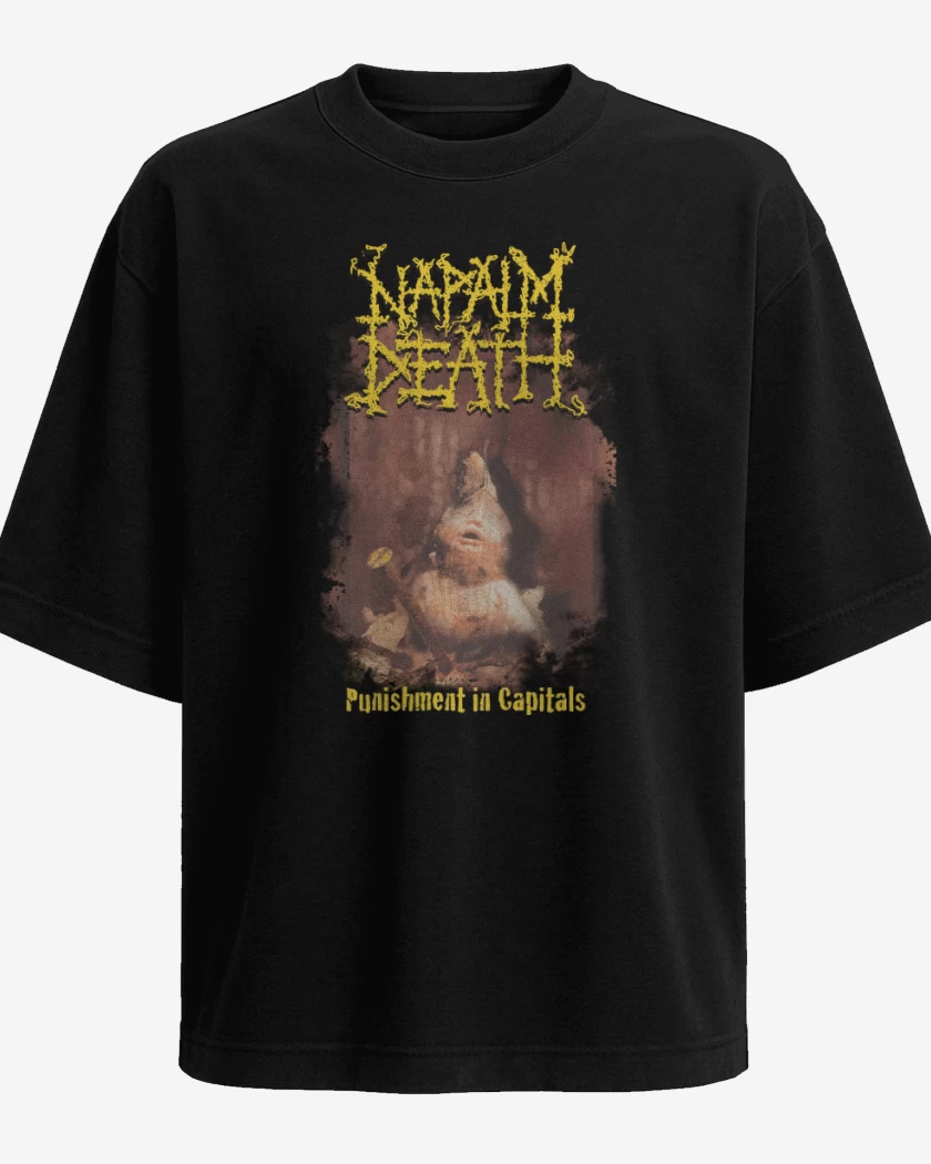 Polera Oversize Napalm Death Punishment in Capitals