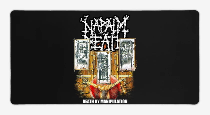 Mouse pad Gamer Negro de Napalm Death Death by Manipulation