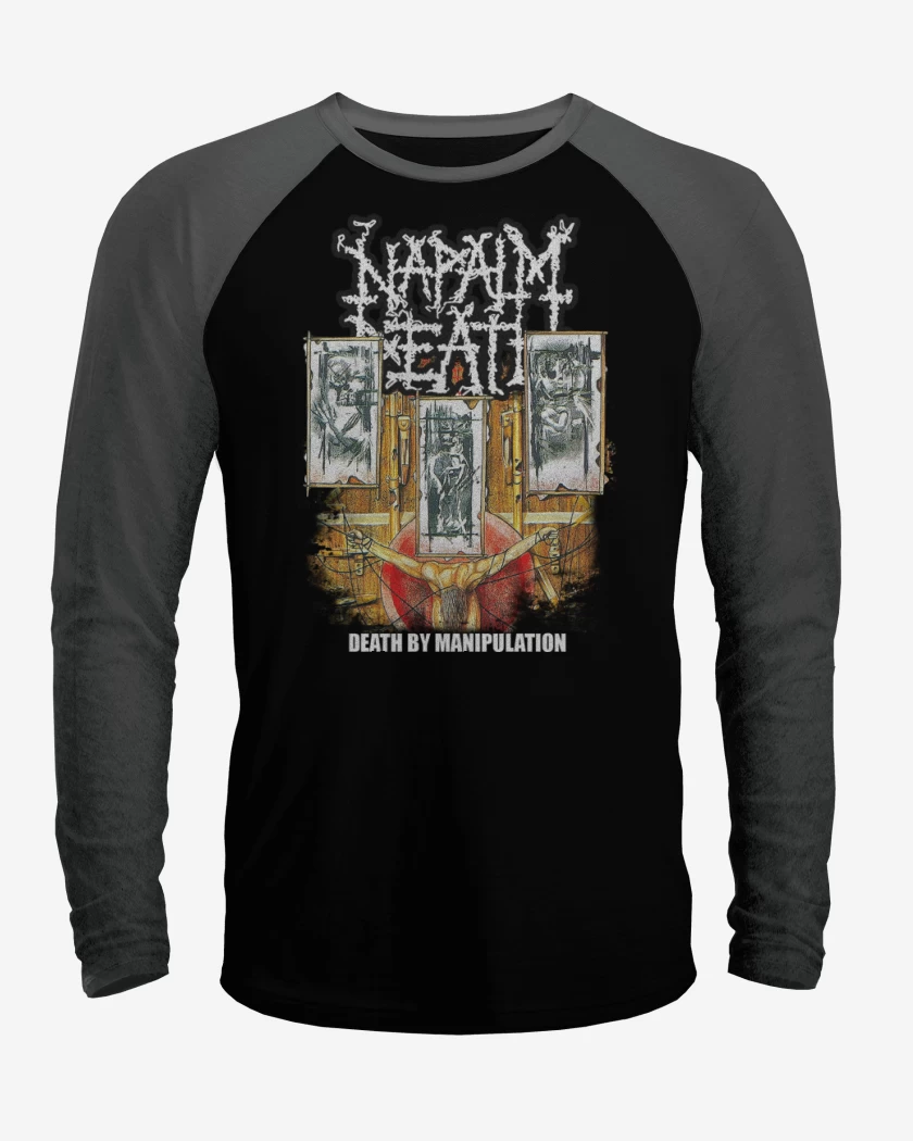 Polera Raglan Napalm Death Death by Manipulation