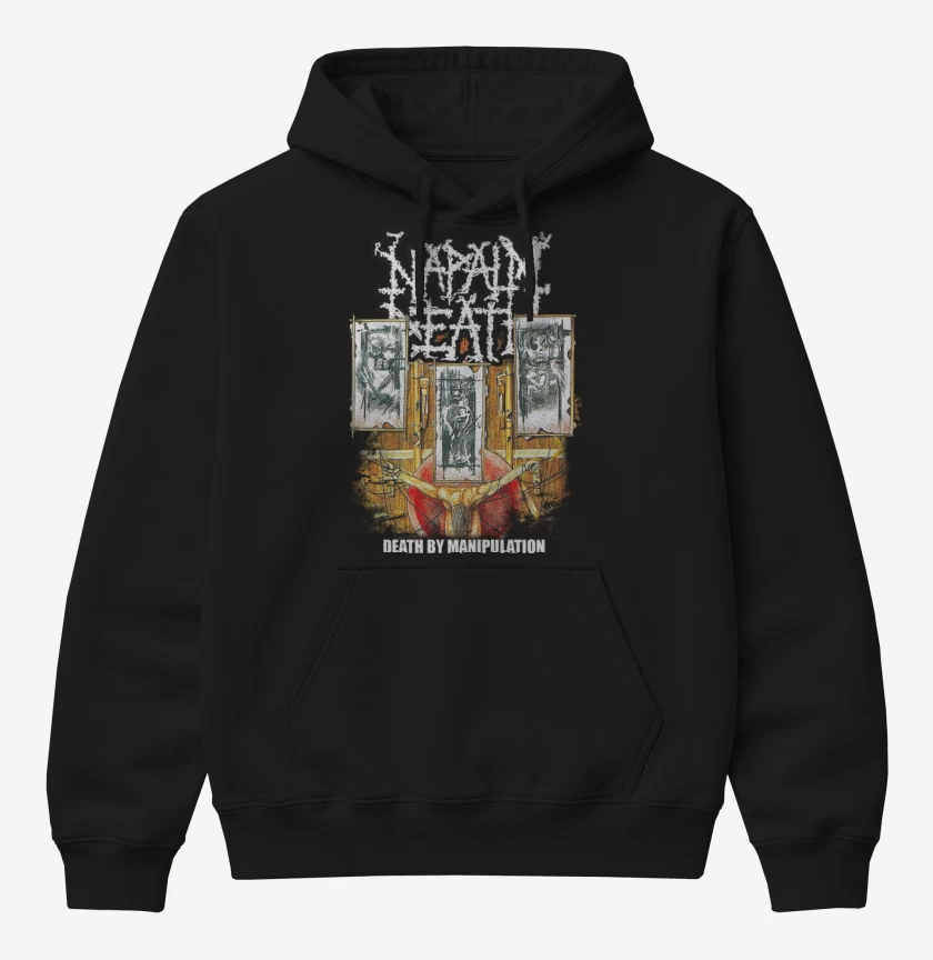 Poleron Canguro básico Negro de Napalm Death Death by Manipulation