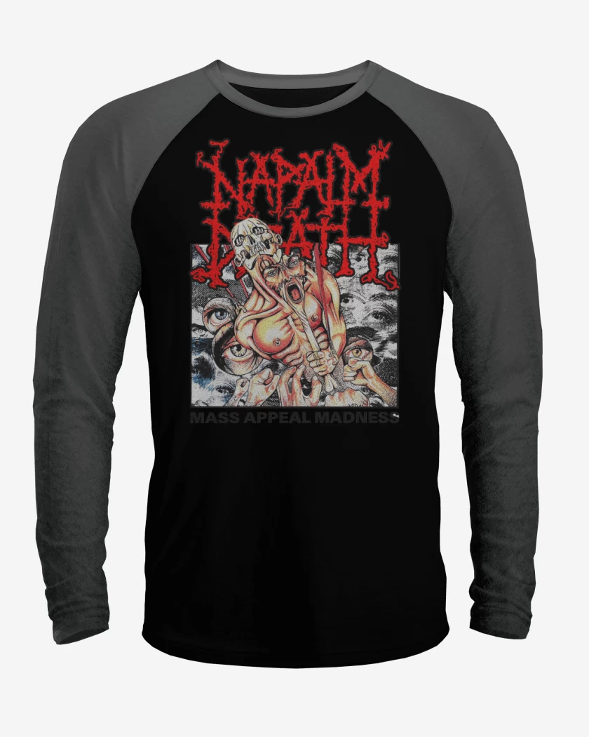 Polera Raglan Napalm Death Mass Appeal Madness