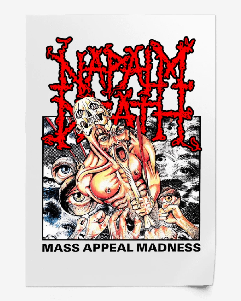 Print Napalm Death Mass Appeal Madness
