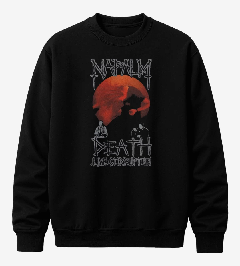 Poleron polo Napalm Death Live Corruption 1990