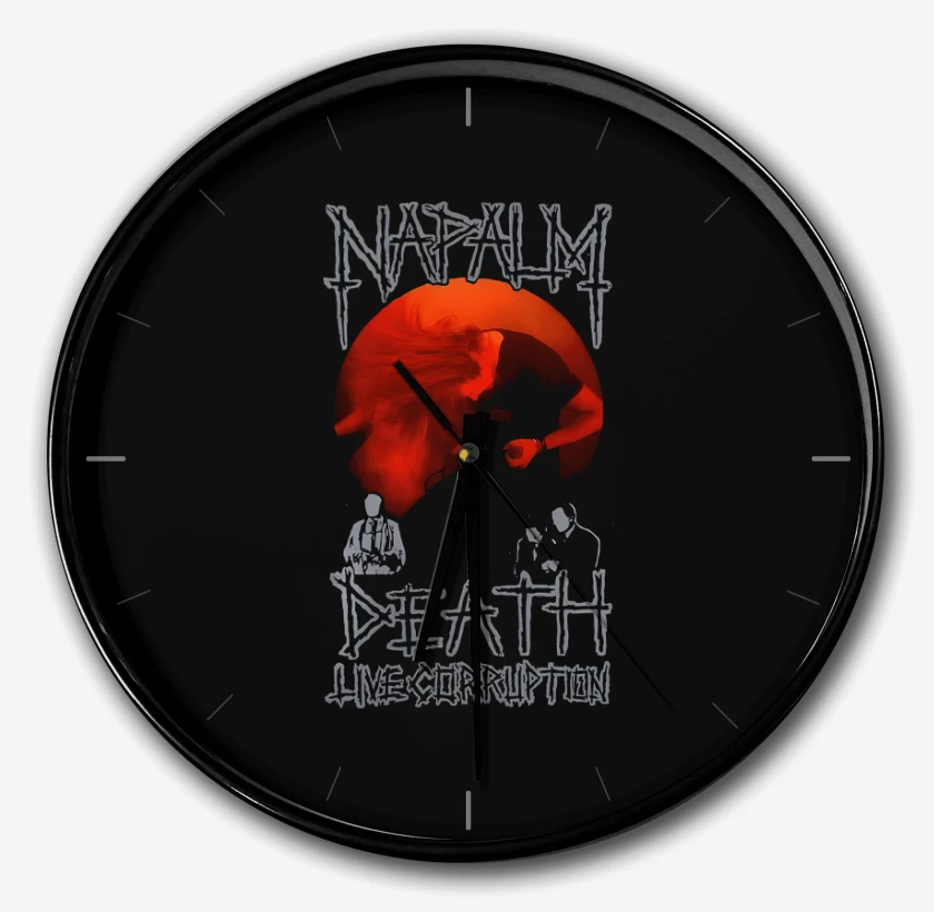 Reloj Negro de Napalm Death Live Corruption 1990