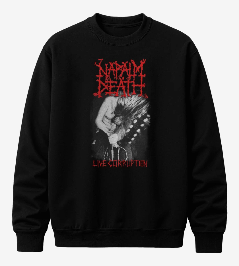 Poleron polo Napalm Death Live Corruption