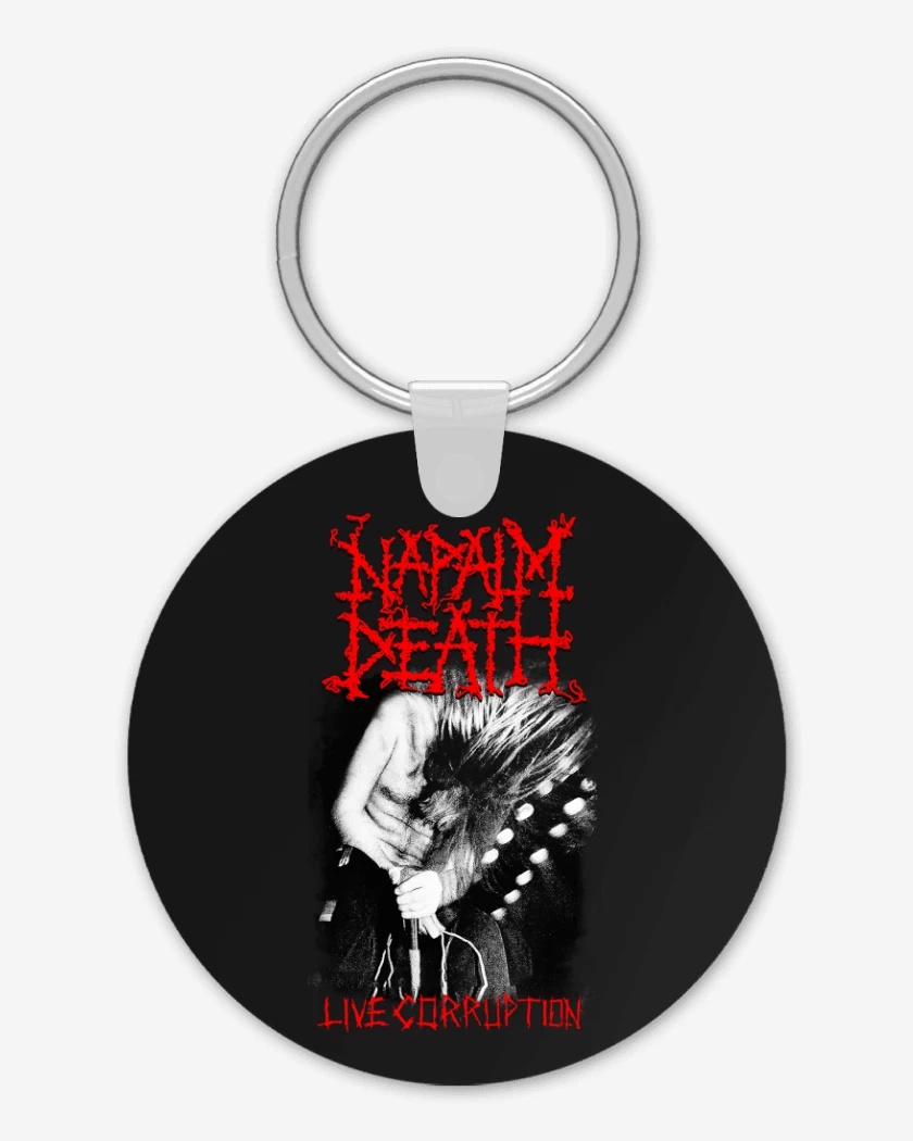 Llavero Napalm Death Live Corruption