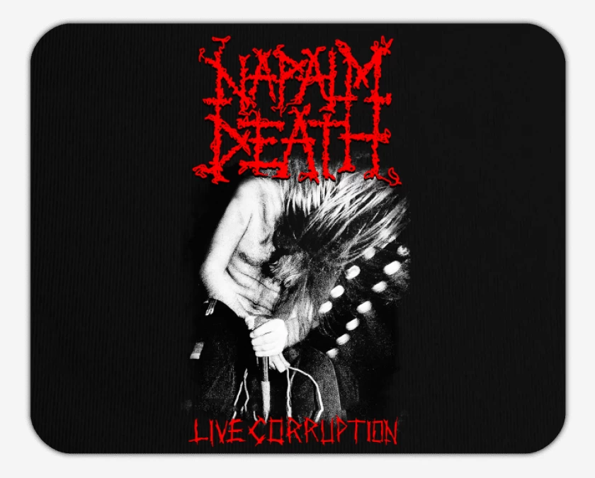 Mousepad Napalm Death Live Corruption