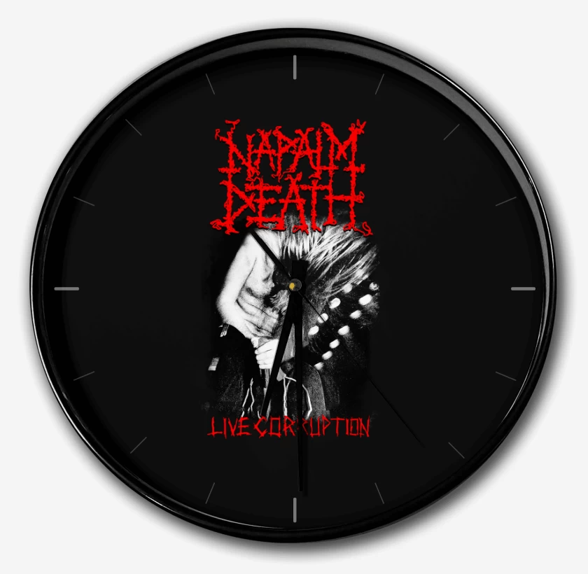 Reloj Negro de Napalm Death Live Corruption