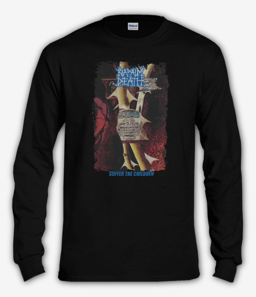 Polera manga larga Napalm Death Suffer the Children