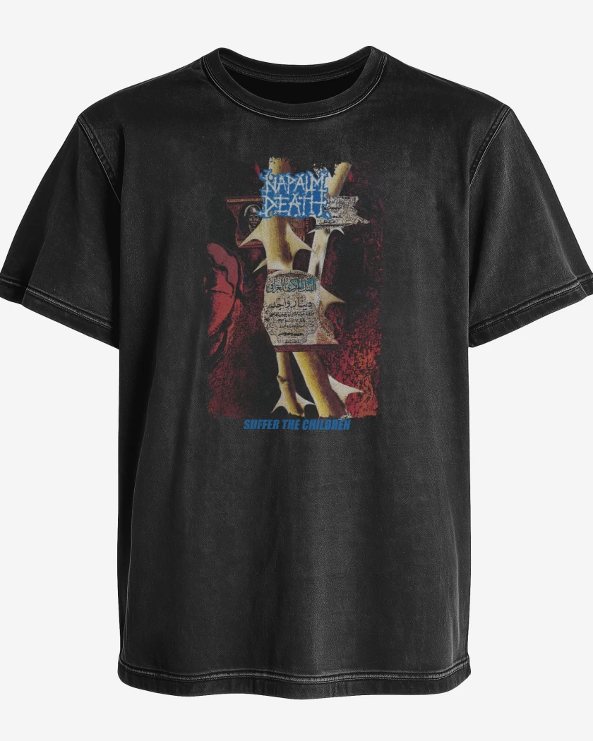 Polera desgastada Napalm Death Suffer the Children