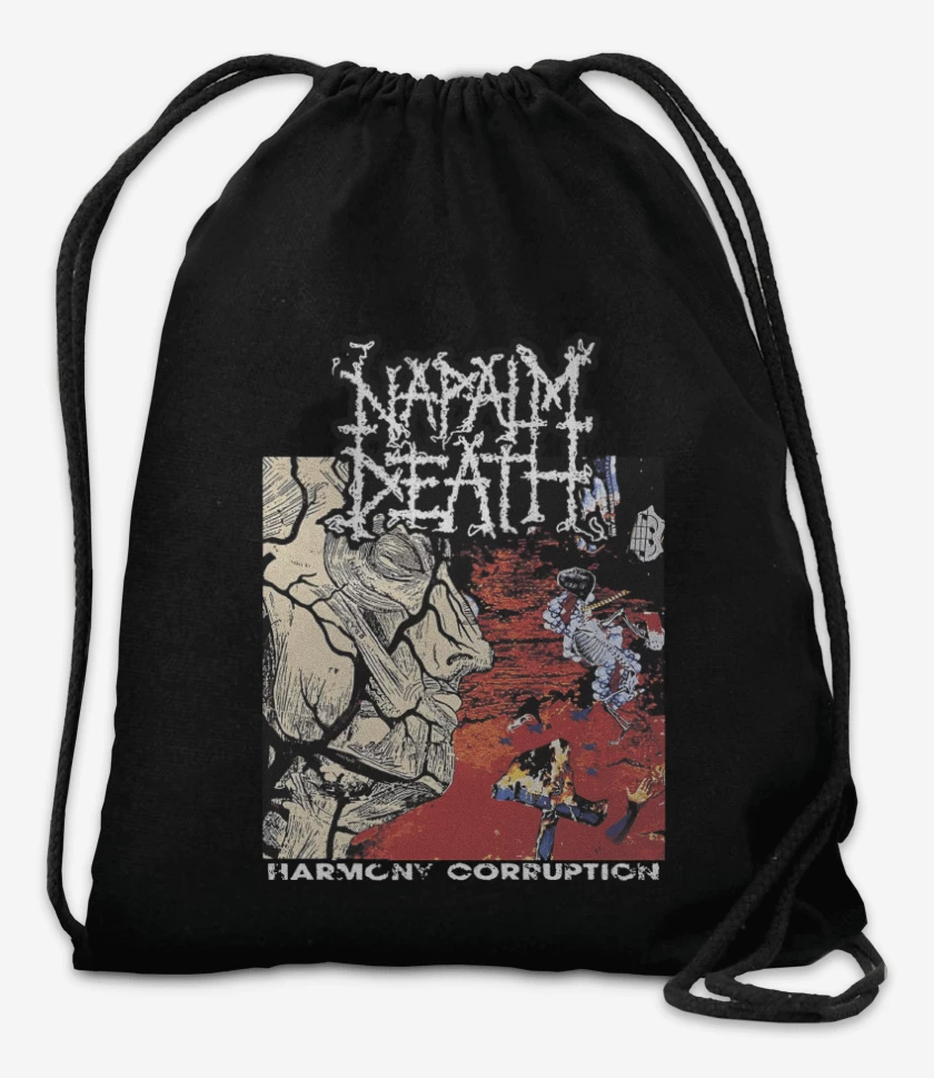 Mochila Napalm Death Harmony Corruption