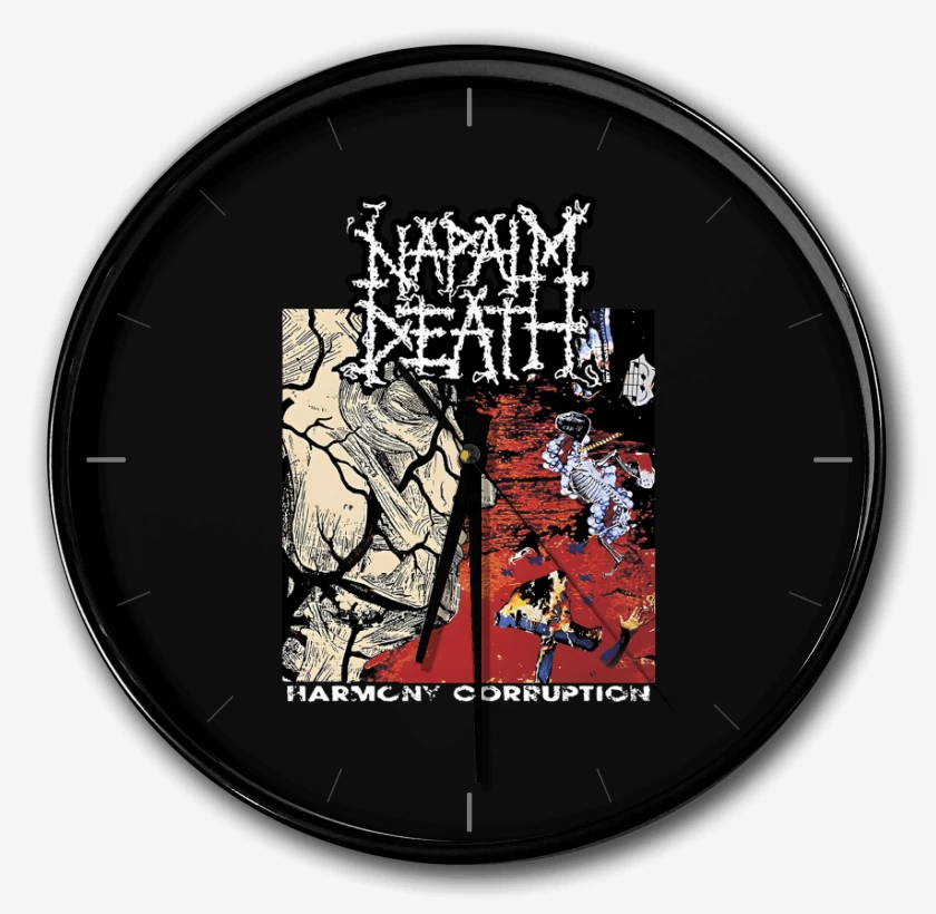 Reloj Negro de Napalm Death Harmony Corruption
