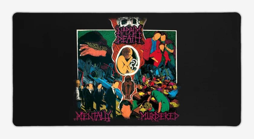 Mouse pad Gamer Napalm Death Mentally Murdered