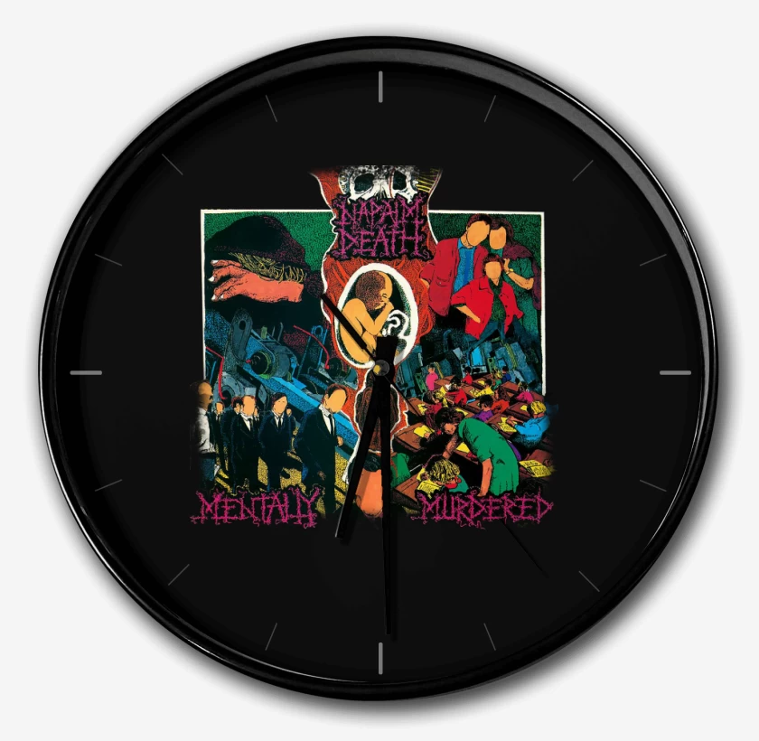 Reloj Negro de Napalm Death Mentally Murdered