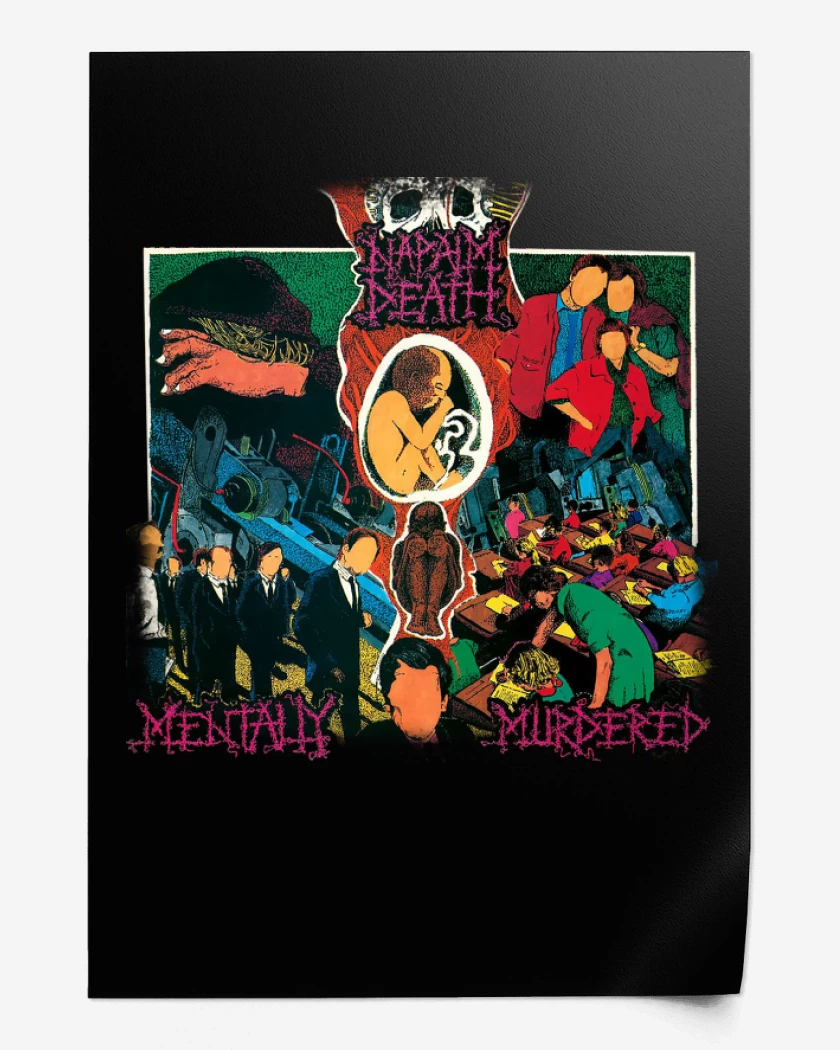Print Napalm Death Mentally Murdered