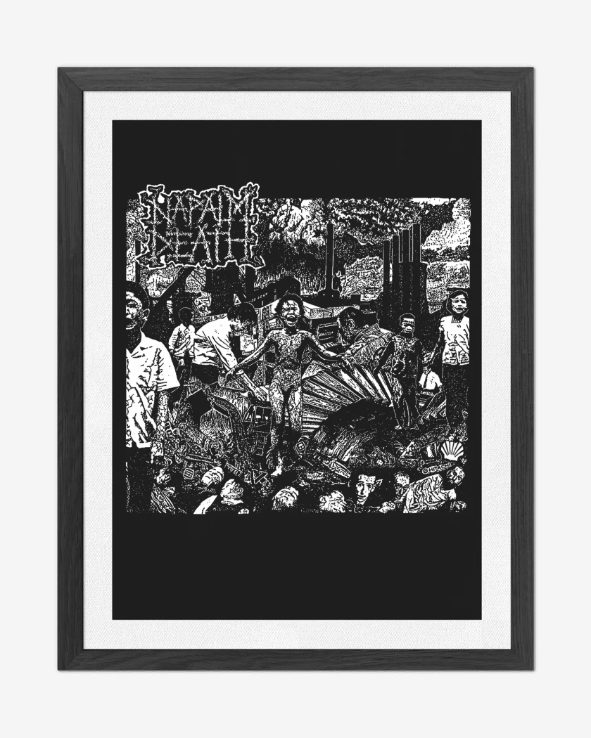 Cuadro decorativo Negro de Napalm Death Live Ep