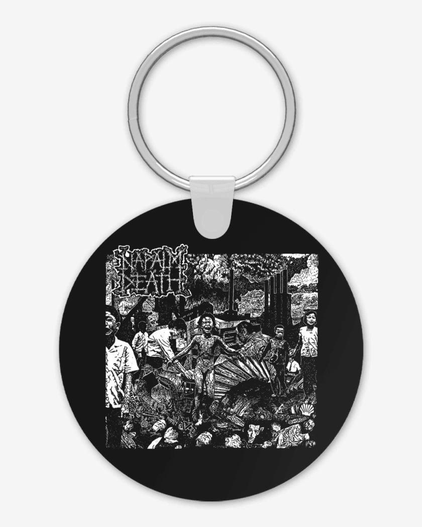 Llavero Negro de Napalm Death Live Ep