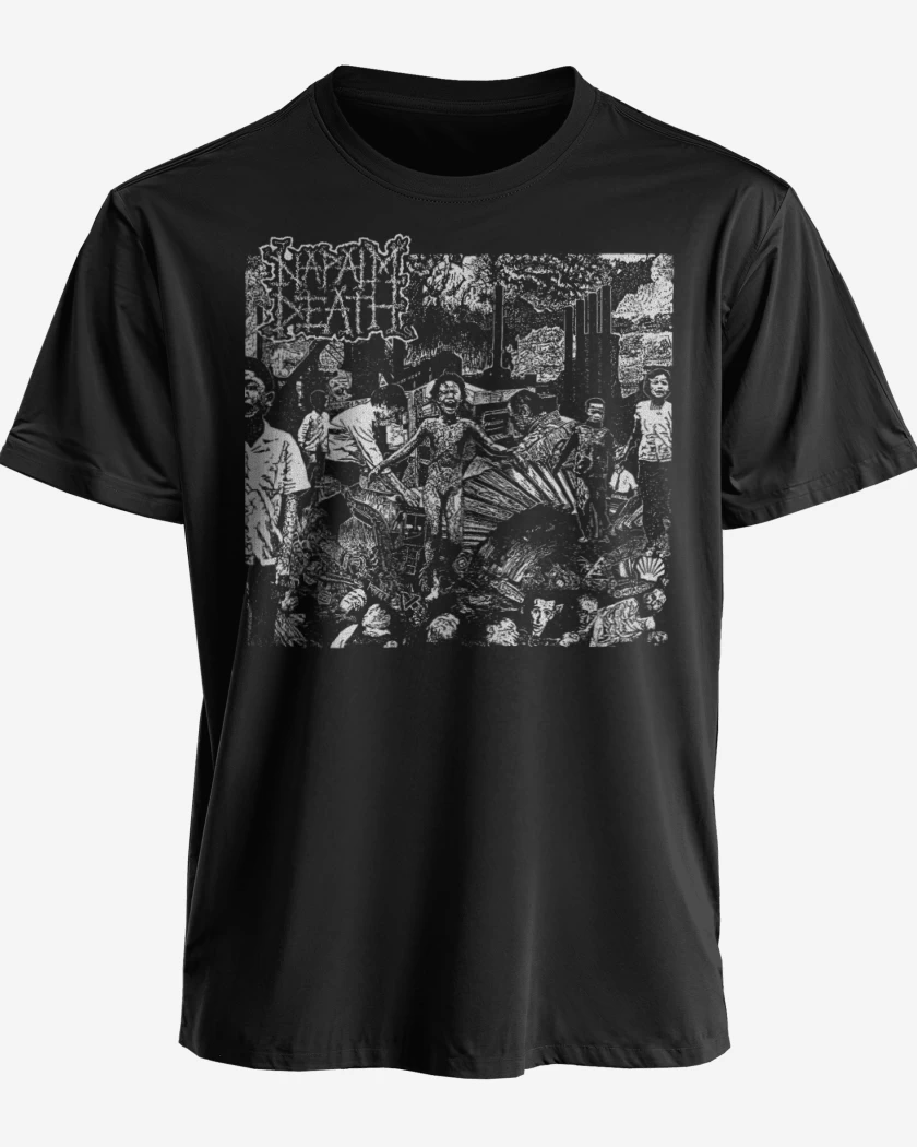 Polera premium Negro de Napalm Death Live Ep