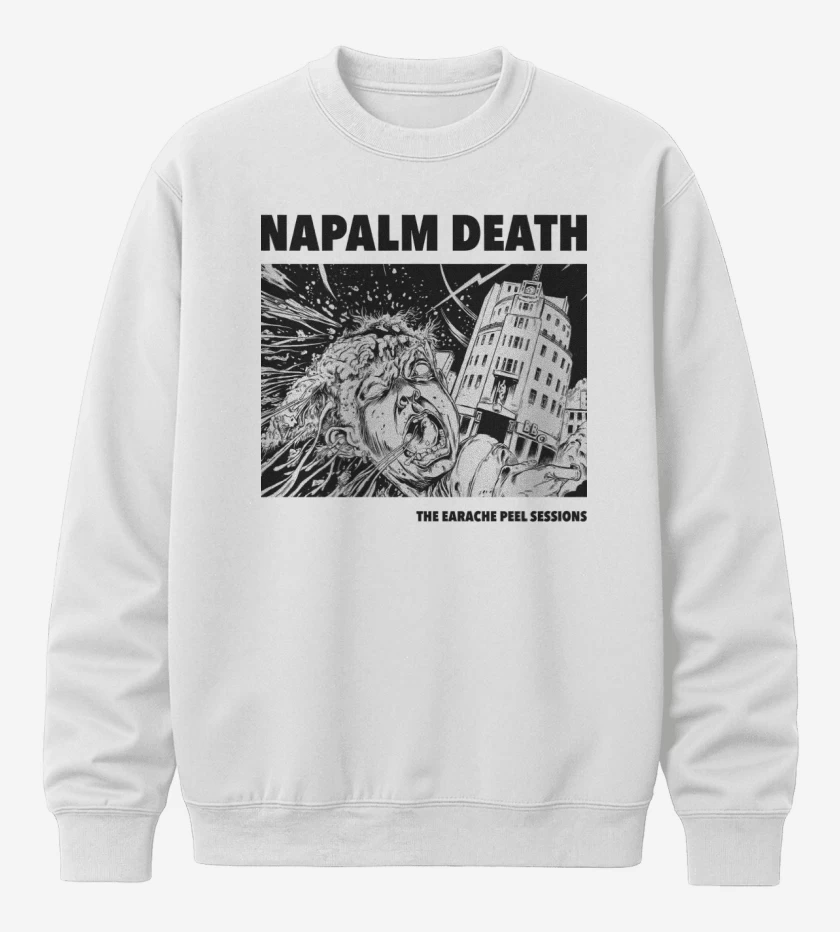 Poleron polo Blanco de Napalm Death Peel Sessions