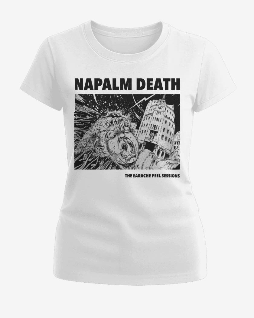 Polera de Mujer Blanco de Napalm Death Peel Sessions