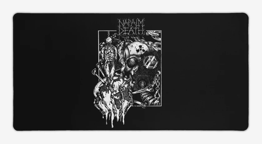 Mouse pad Gamer Negro de Napalm Death Corruption