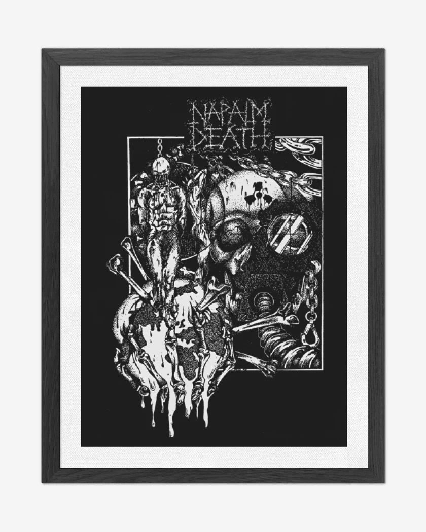 Cuadro decorativo Negro de Napalm Death Corruption