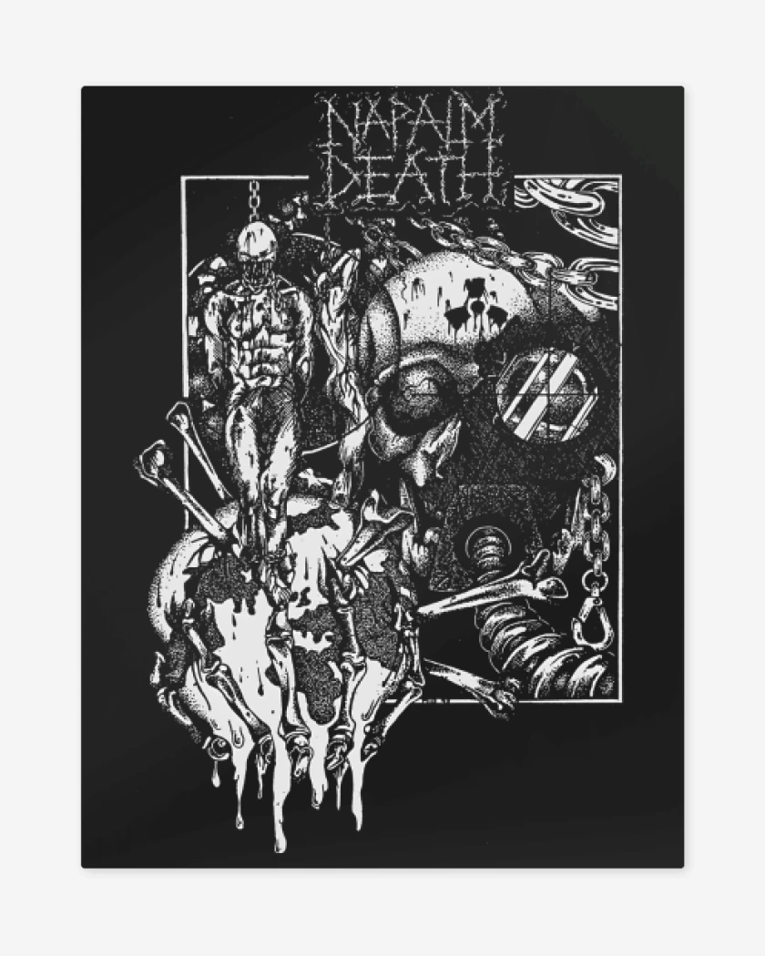 Print metalico Napalm Death Corruption