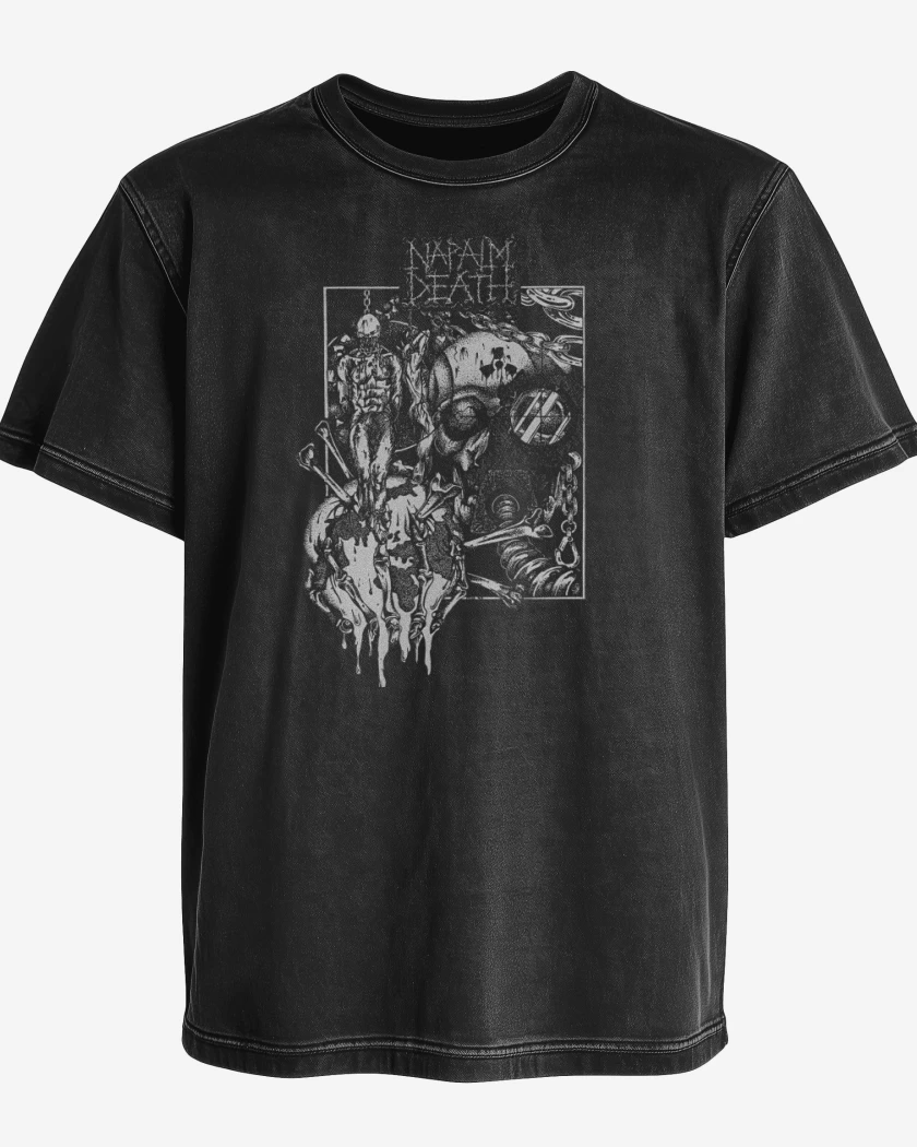 Polera desgastada Napalm Death Corruption