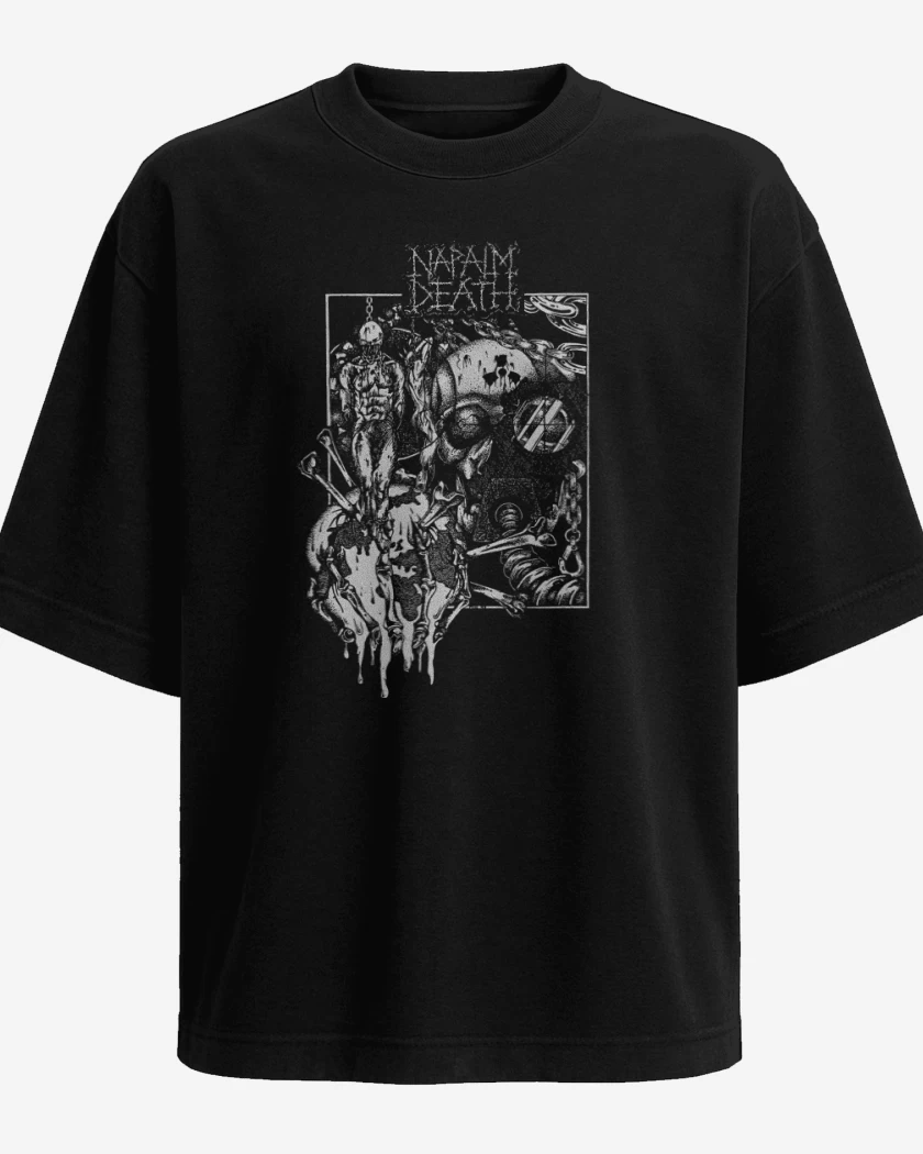 Polera Oversize Napalm Death Corruption