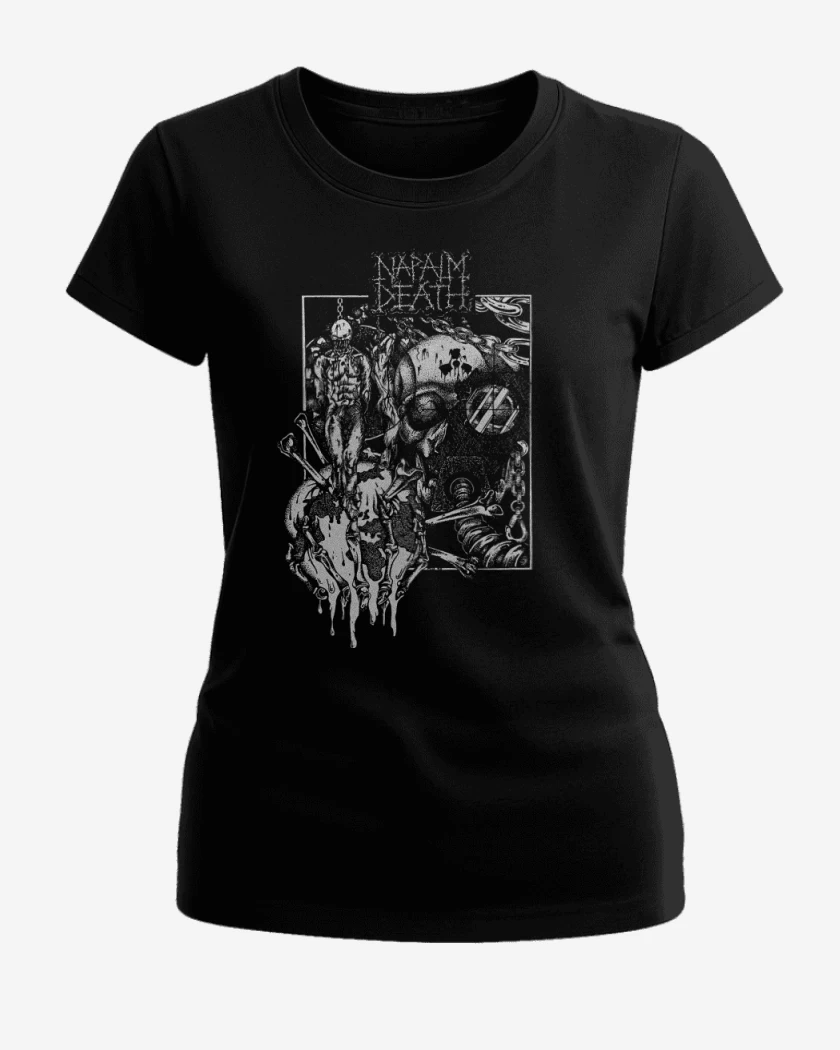 Polera de Mujer Negro de Napalm Death Corruption