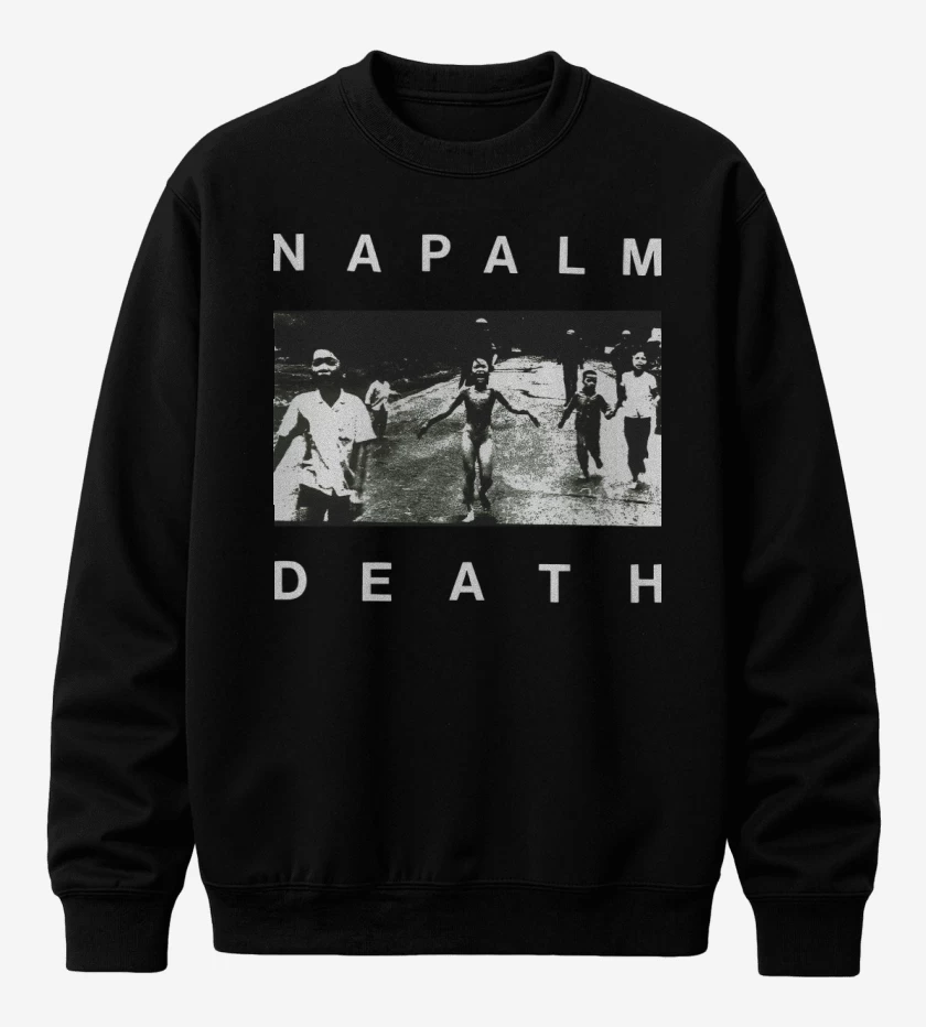 Poleron polo Negro de Napalm Death The Curse