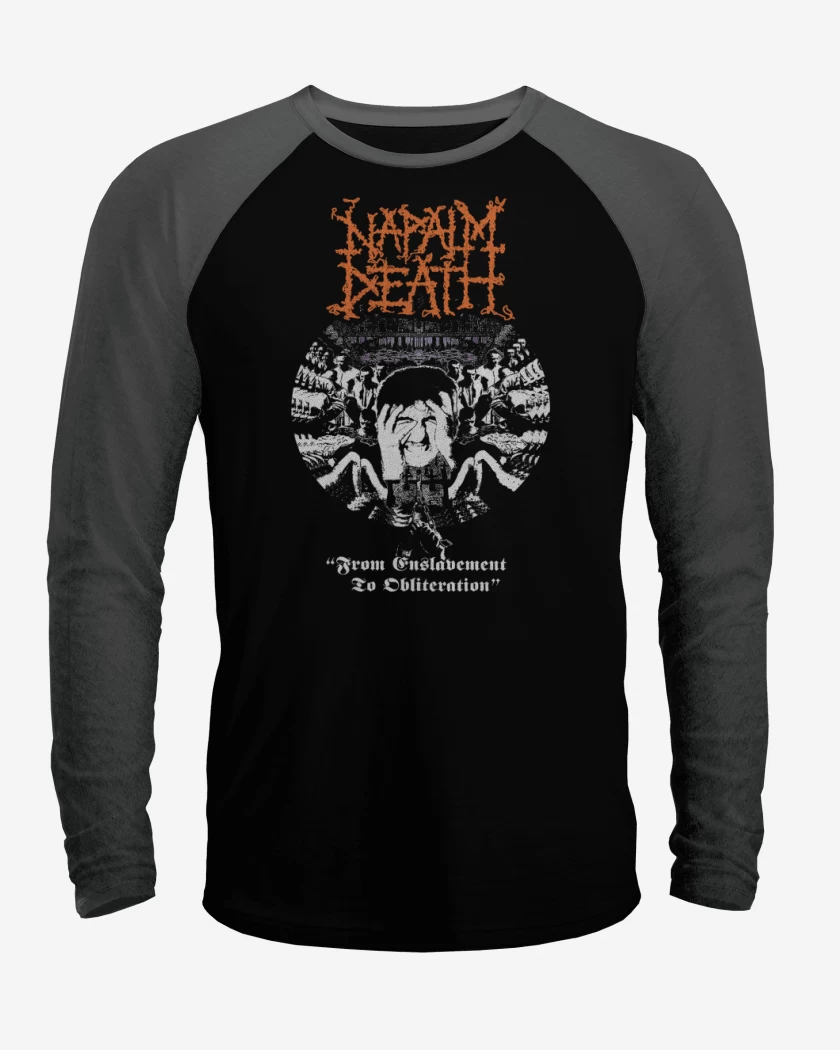 Polera Raglan Napalm Death From Enslavement
