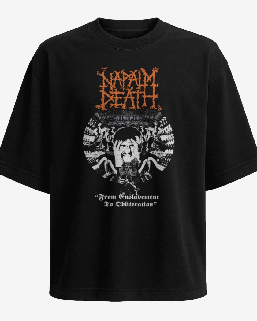 Polera Oversize Napalm Death From Enslavement
