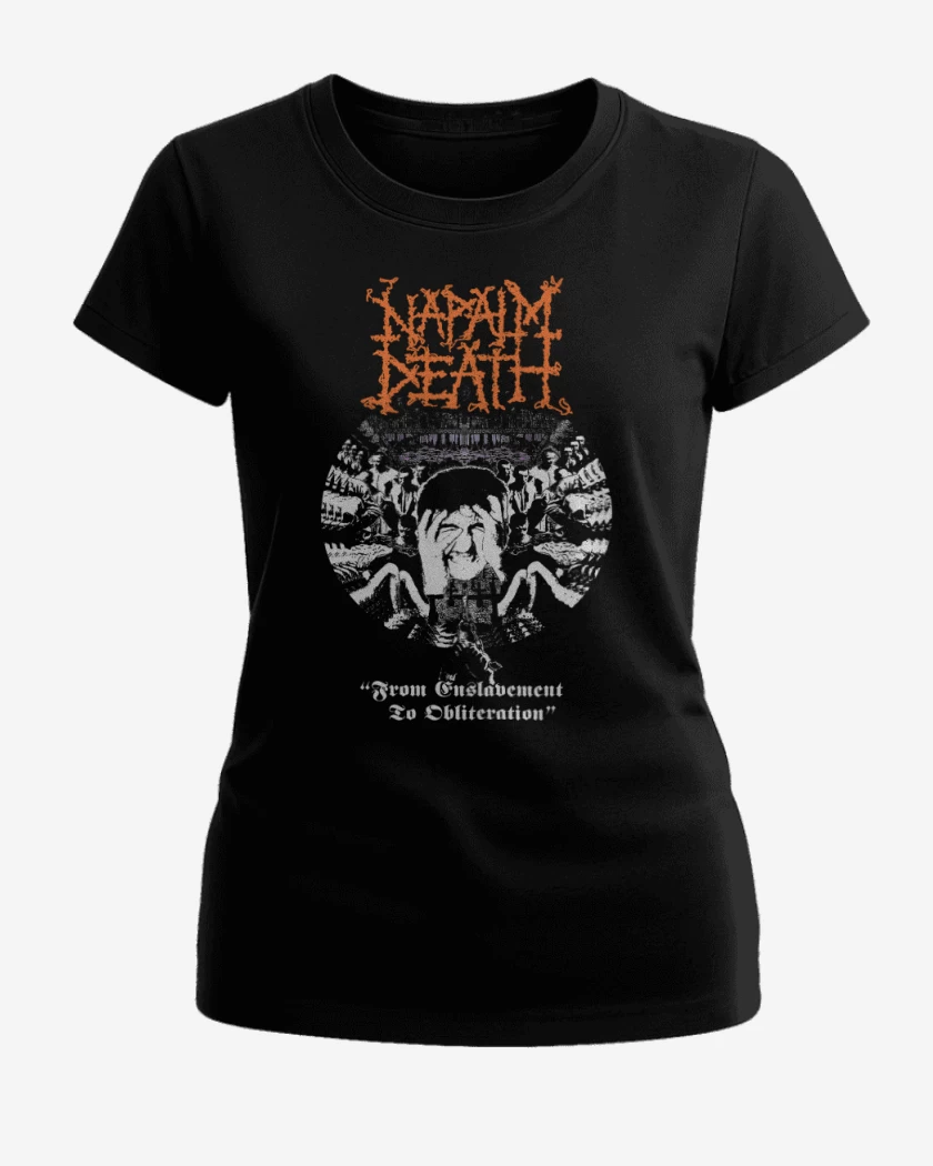 Polera de Mujer Negro de Napalm Death From Enslavement