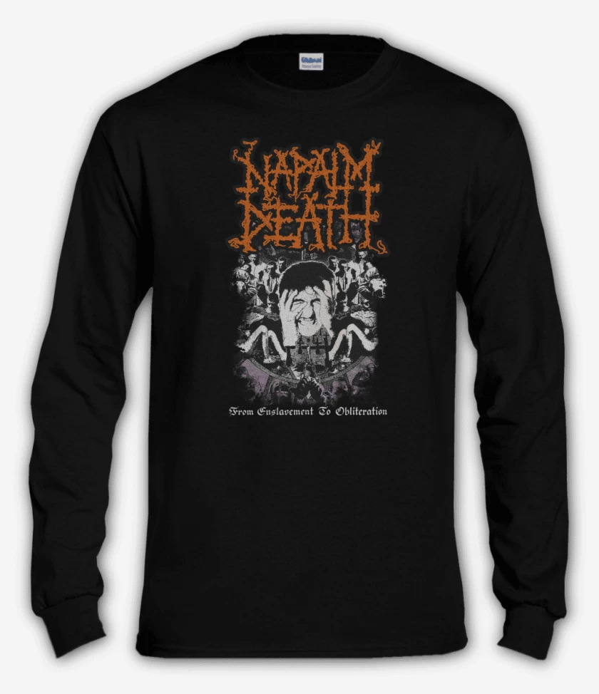 Polera manga larga Napalm Death From Enslavement to Obliteration