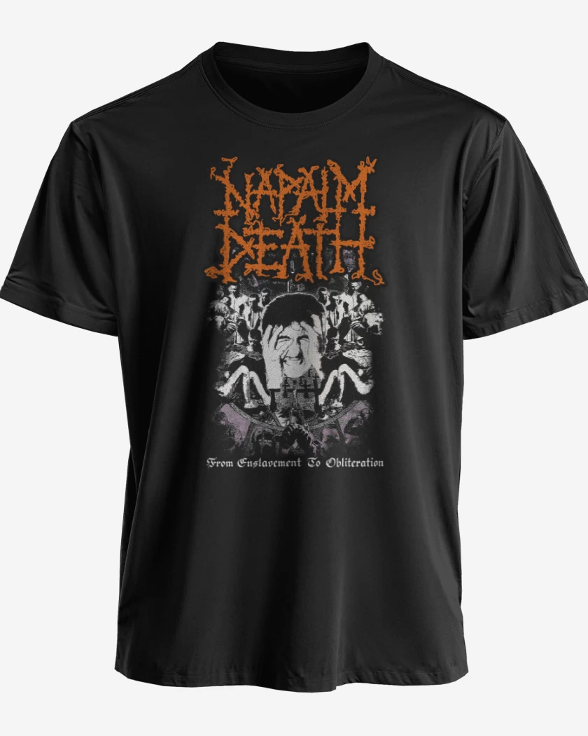 Polera Napalm Death From Enslavement to Obliteration