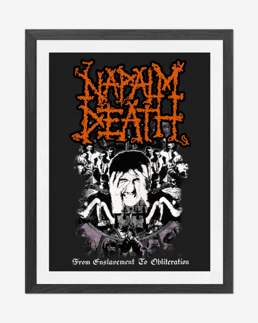 Cuadro decorativo Napalm Death From Enslavement to Obliteration