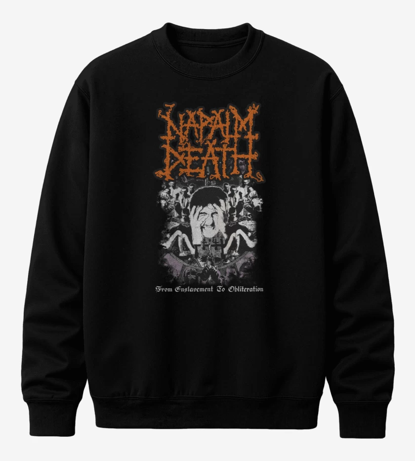 Poleron polo Napalm Death From Enslavement to Obliteration