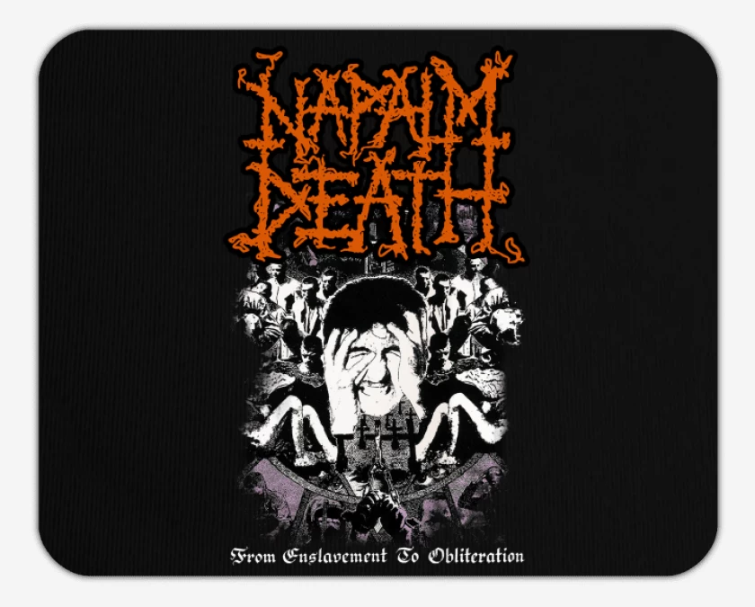 Mousepad Napalm Death From Enslavement to Obliteration