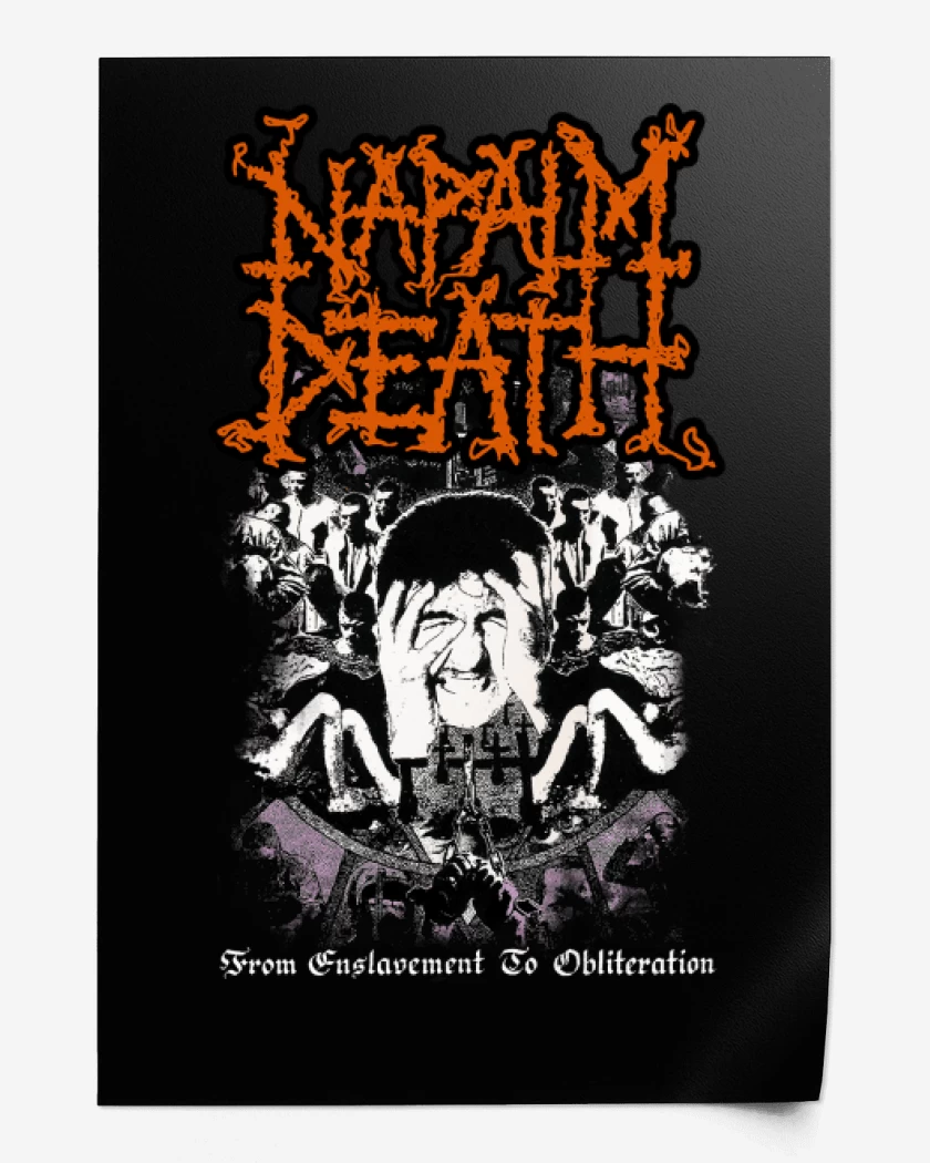 Print Napalm Death From Enslavement to Obliteration