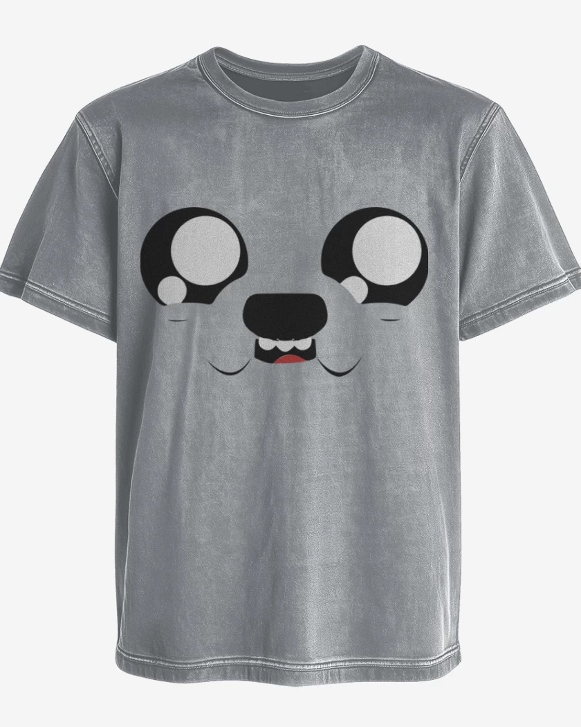 Polera desgastada Gris Melange de Jake