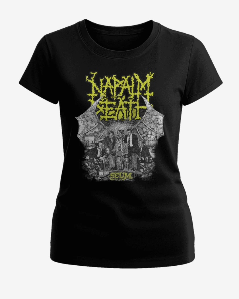 Polera de Mujer Negro de Napalm Death Scum