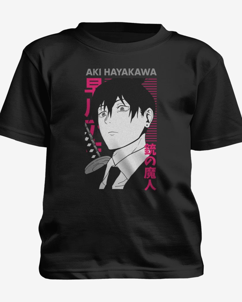 Polera de niño Negro de Aki Hayakawa 2