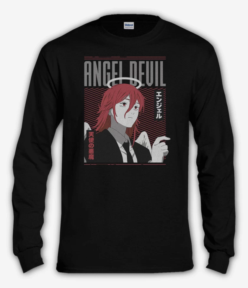 Polera manga larga Angel malo